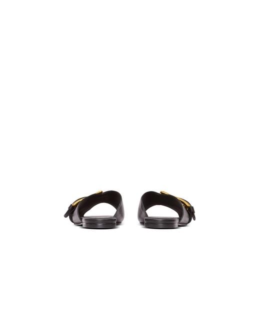 Balmain Brown Anthem Sandals