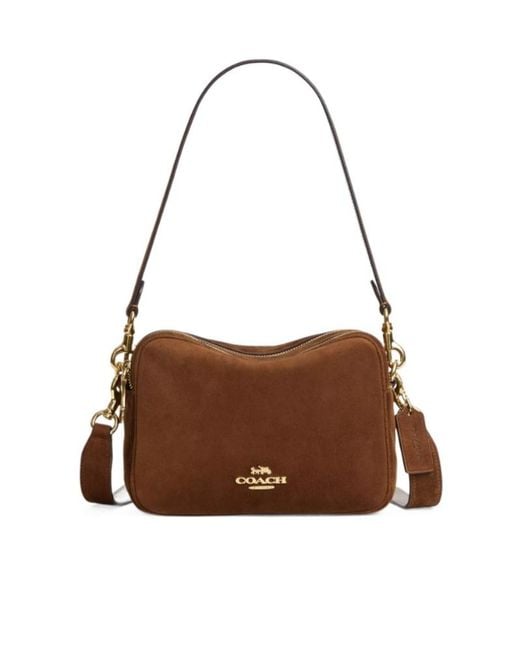 COACH Brown Carey Crossbody Bag