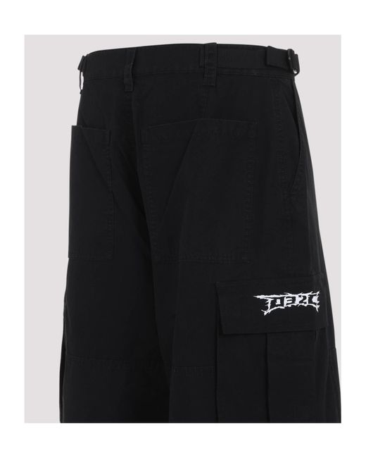 032c Black Intermission Cargo Trousers for men