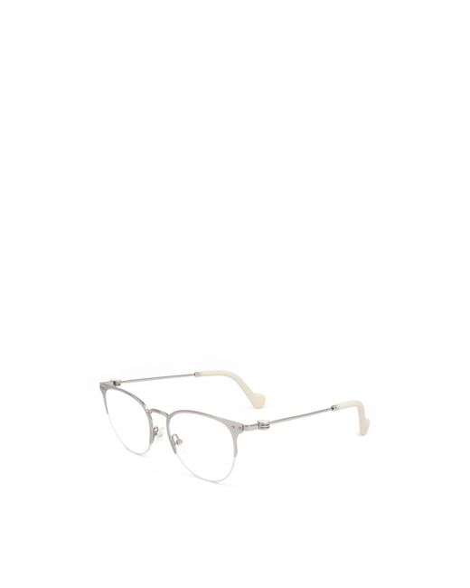 Moncler White Eyewear Cat-Eye Glasses