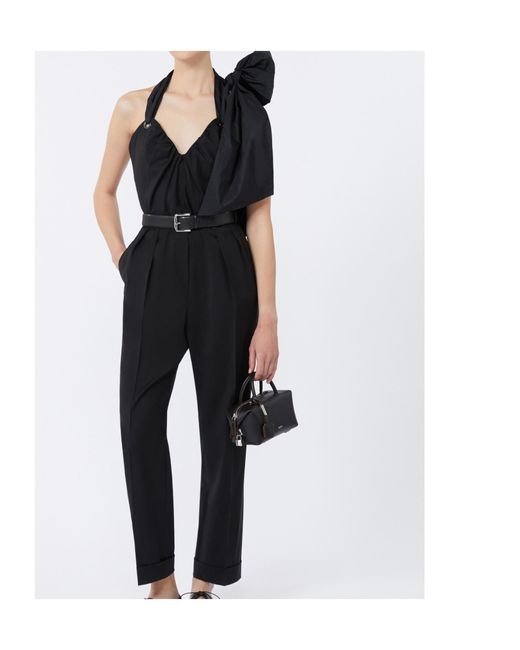 Max Mara Black Gabrielle Strapless Jumpsuit