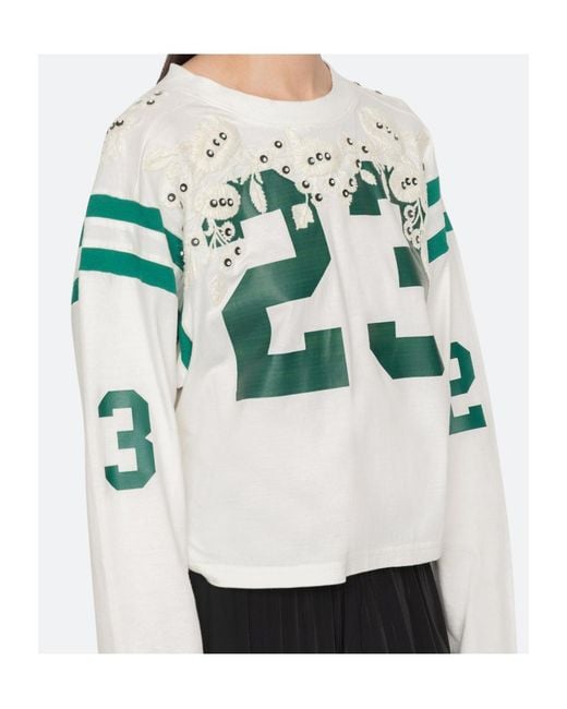 Sea Gray Georgie Embellished T-Shirt