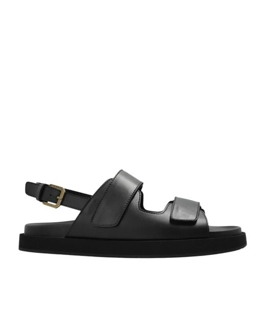 Etro Black Ankle Strap Sandals for men