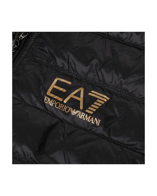 EA7 Blue Zipped Padded Jacket for men