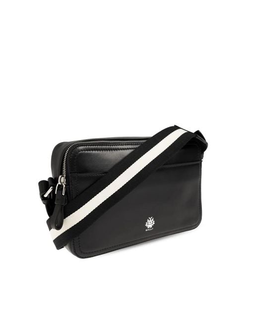 Bally Black Ray Zip Shoulder Bag for men
