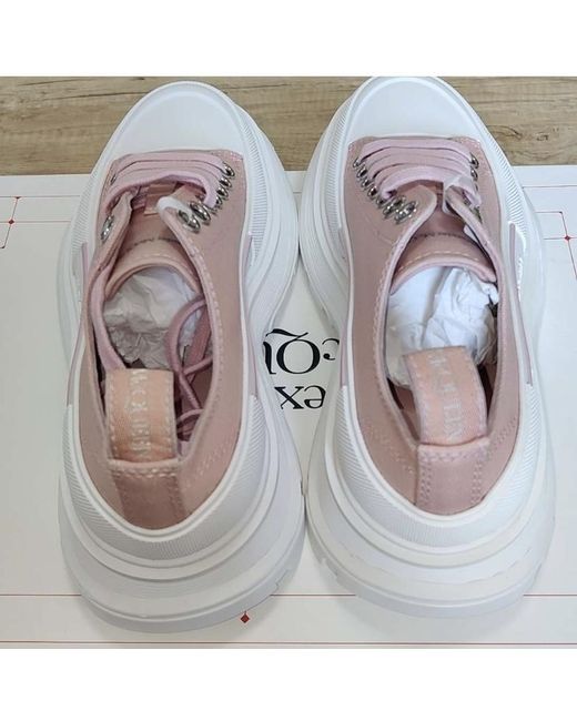 McQueen Pink Tread Slick Sneakers