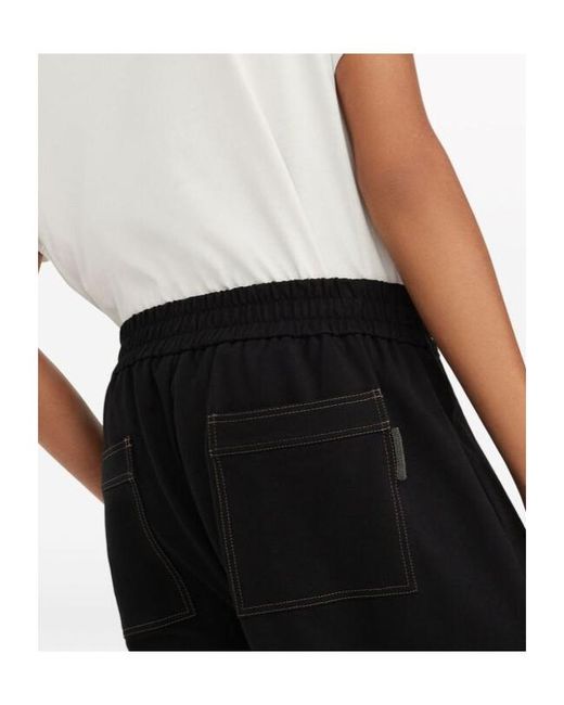 Brunello Cucinelli Black Cropped Asymmetric Zipped Jacket