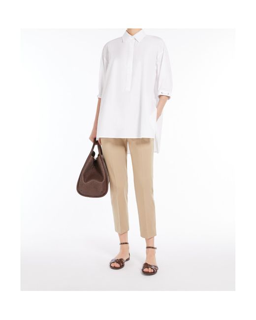 Max Mara Natural Belt Loops Slacks