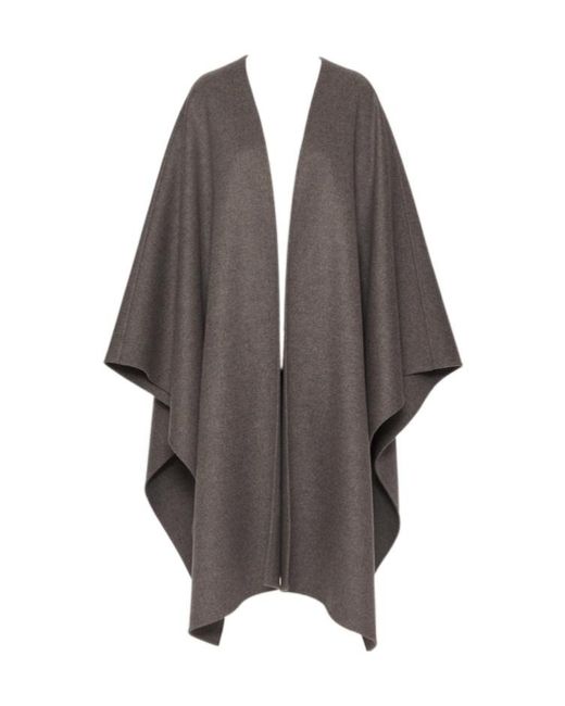Valentino Gray Draped Cloak