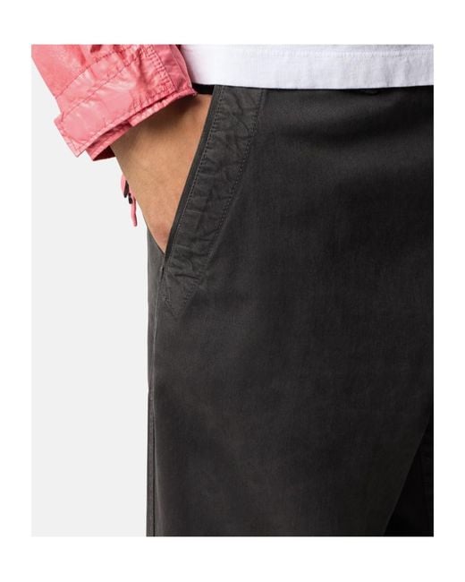 Stone Island Gray Regular-Fit Chino Trousers With Multiple Pockets for men