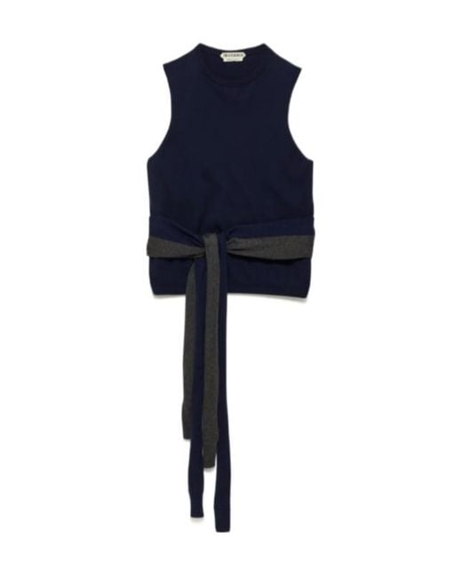J.W. Anderson Blue Jw Anderson Waist Tie Tank Top