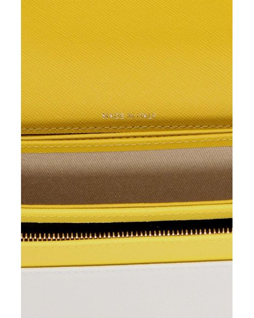 Marni Yellow Trunk Two-Tone Leather Bag