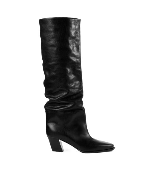 Jimmy Choo Black Pointed-Toe Boots