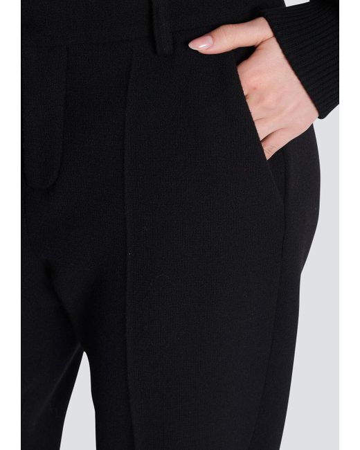 Balmain Black High-Rise Tapered Trousers