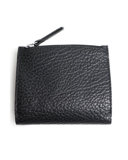 Maison Margiela Gray Logo Detailed Zipped Wallet for men