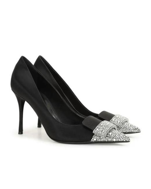 Sergio Rossi Black Pointed High Heels