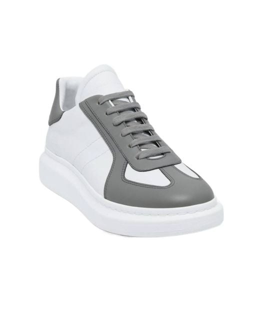 McQueen White Oversized Lace-Up Sneakers for men