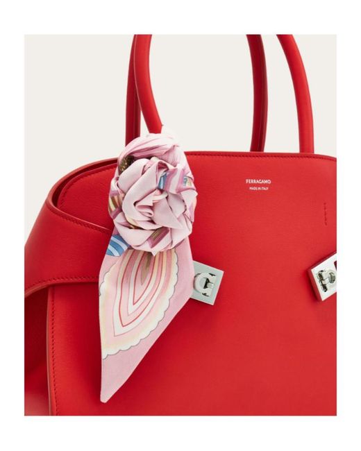 Ferragamo Pink Brezza Printed Headband