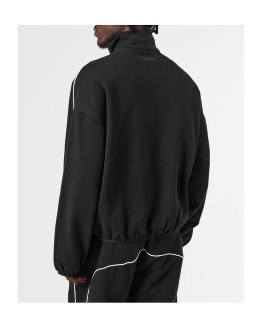 Fear Of God Black Zippered Long-Sleeved Casual Jacket for men