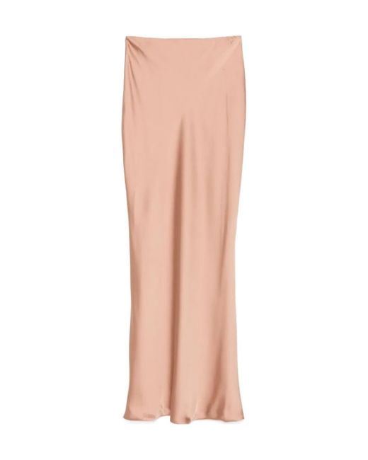 Norma Kamali Pink Bias Maxi Skirt
