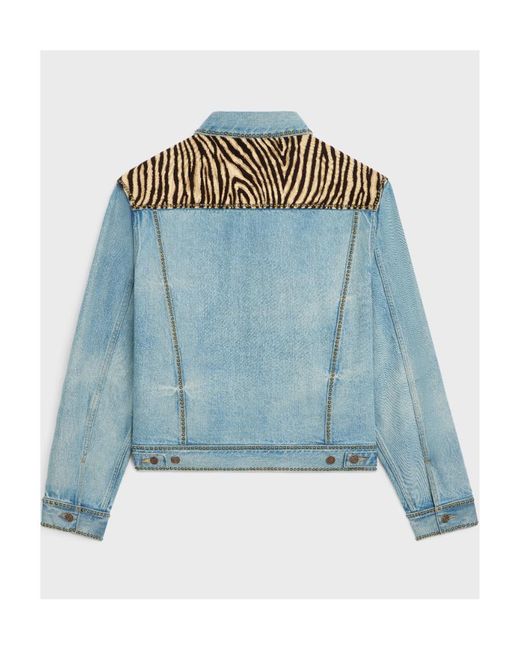 Céline Blue Trucker Jacket for men