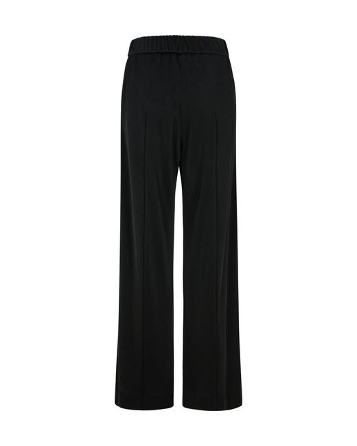 Jil Sander Black Wide-Leg Trousers