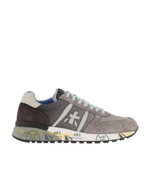 Premiata Gray Lander 4586 Casual Sports Shoes for men