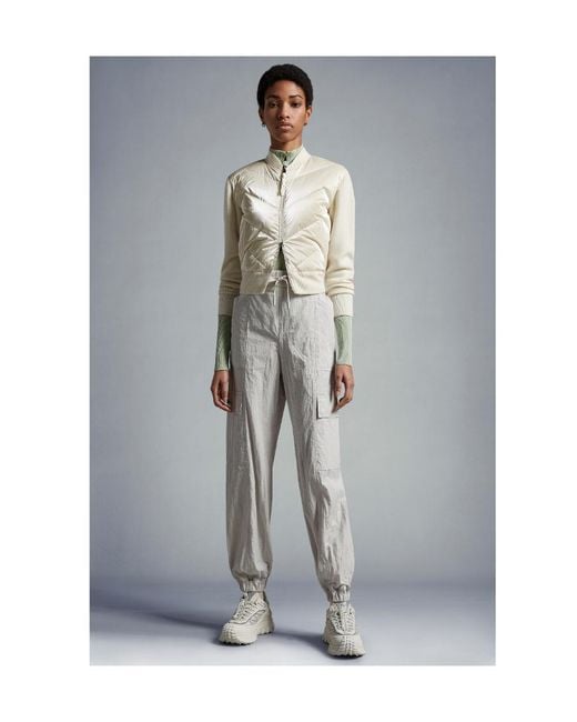 Moncler Gray Cotton Cargo Trousers
