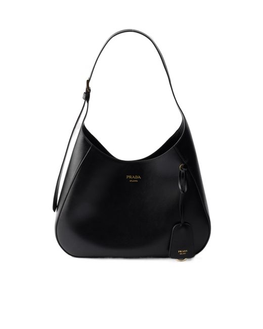 Prada Black Boogie Medium Leather Bag