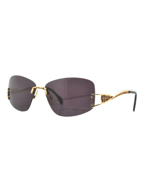 Cazal Purple Square-Frame Sunglasses