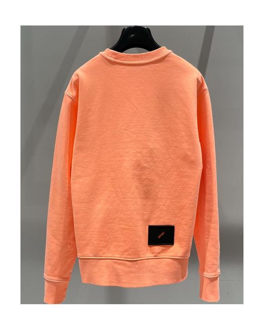 we11done Orange Logo Sweater