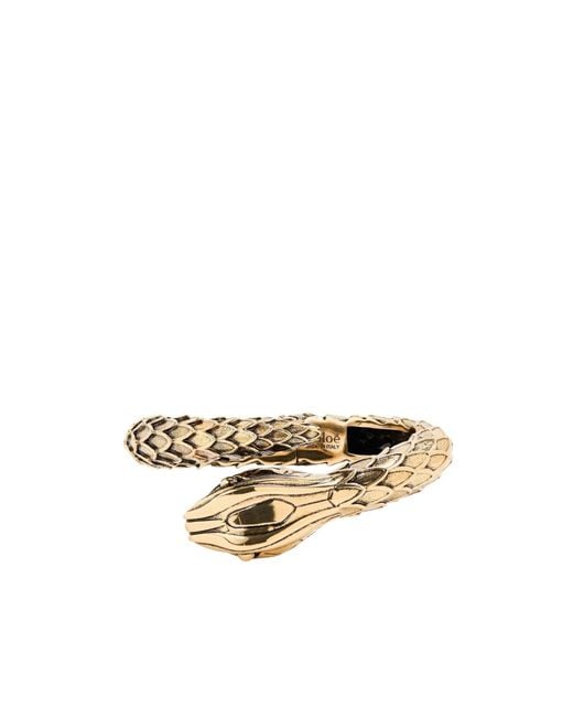 Chloé Metallic Snake Bracelet Ld05