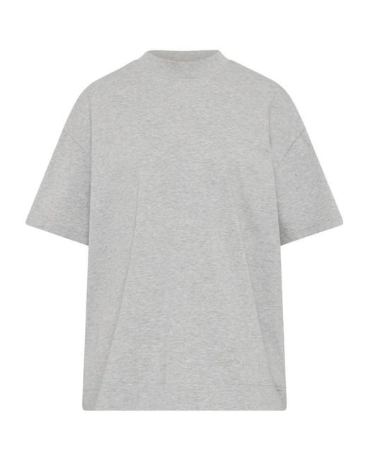 St. Agni Gray Mock Neck T-Shirt