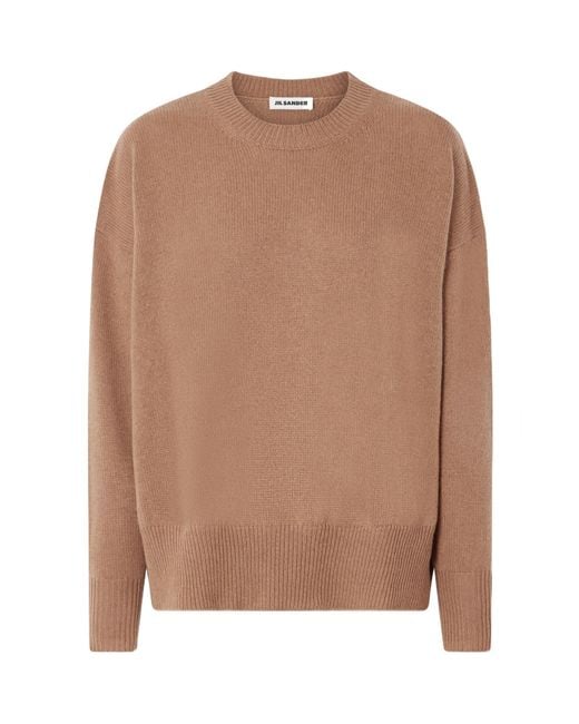 Jil Sander Brown Cashmere Sweater