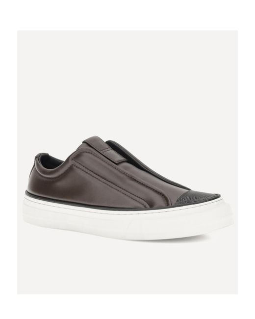 Brunello Cucinelli Brown Monili-Chain Slip-On Sneakers