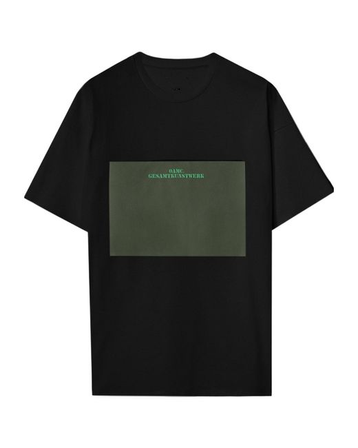 OAMC Black Graphic Panel T-Shirt for men