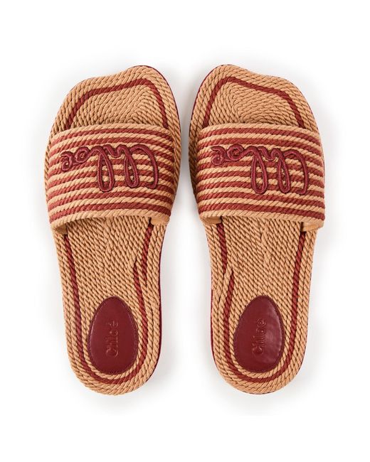 Chloé Multicolor Simple Flat Slippers