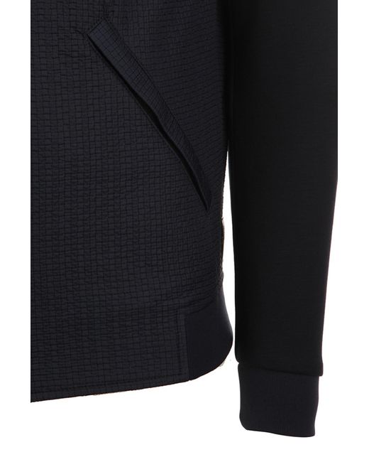 Armani Collezioni Black Zipper Casual Jacket for men