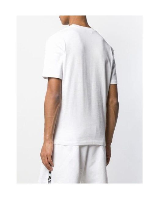 McQ Alexander McQueen White Logo Printed T-Shirt for men
