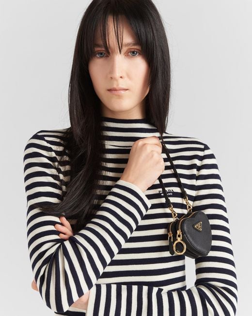 Prada Black Saffiano Leather Mini Pouch