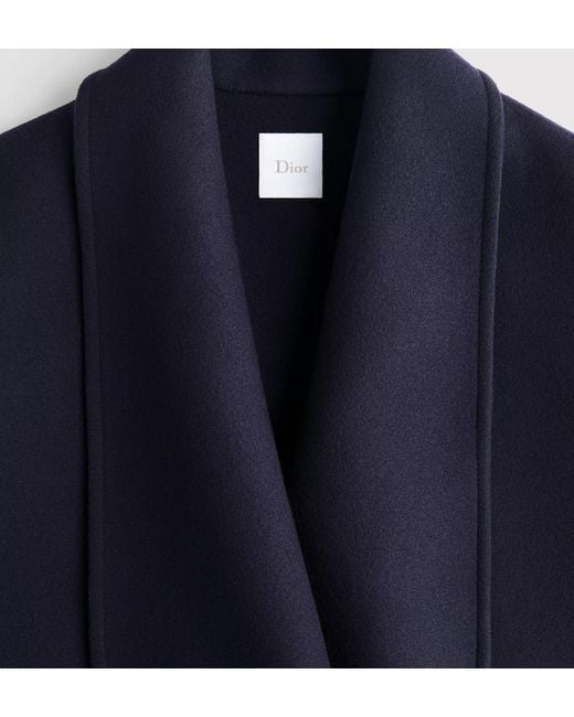 Dior Blue Oversized Coat