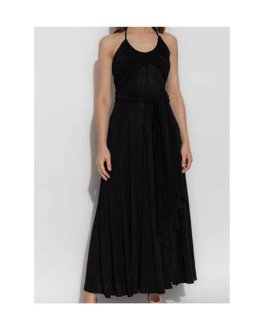 Alaïa Black Alaïa Soft Jersey Cross Dress