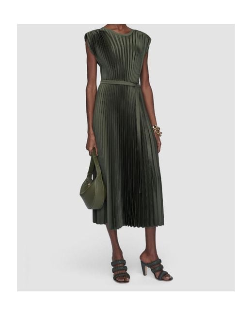 Joseph Green Volta Knit Weave Plisse Dress