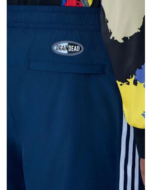 Adidas Blue Originals X Brain Dead Track Trousers for men