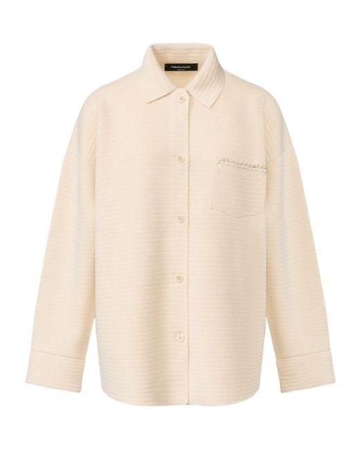 Fabiana Filippi Natural Long-Sleeve Cardigan