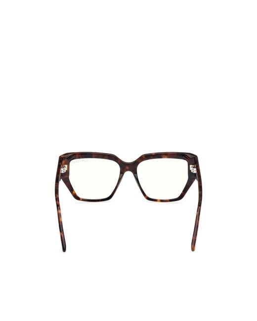 Tom Ford White Eyewear Square Frame Glasses