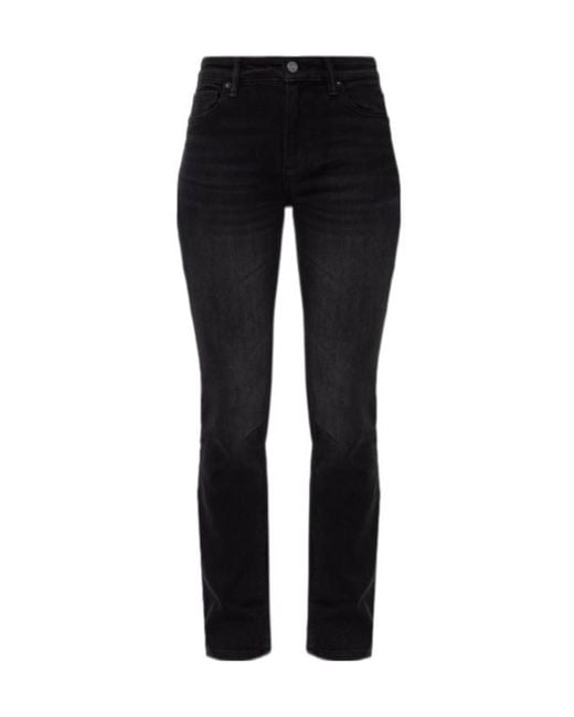 AllSaints Black Haldan Mid-Rise Bootcut Jeans
