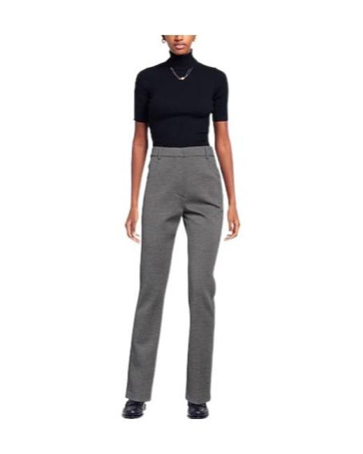 Sportmax Gray High-Waisted Straight-Leg Pants
