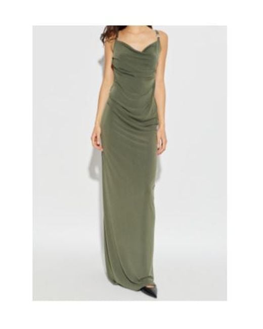 Coperni Green Open-Back Sleeveless Long Dress
