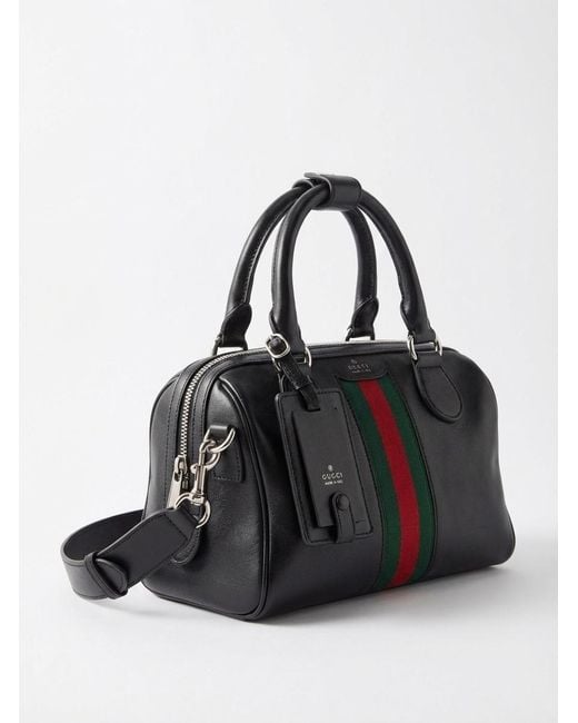 Gucci Black Web Trademark Small Duffle Bag for men